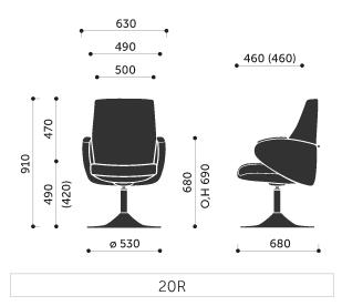 krzesła konferencyjne format