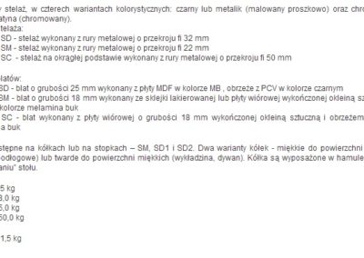 składane stoły konferencyjne jet