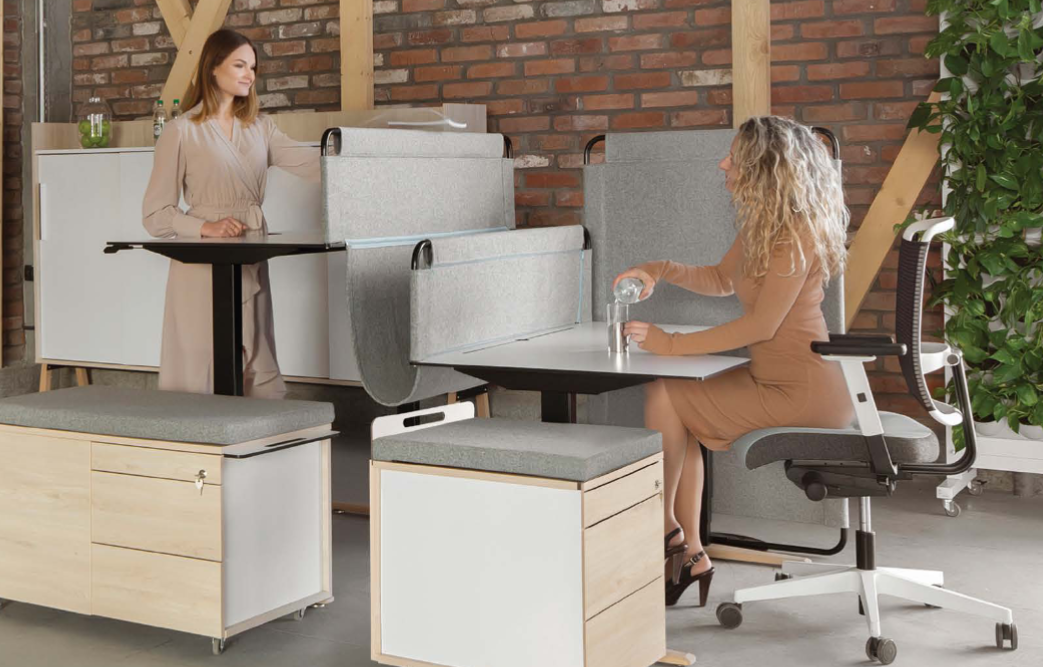 ergonomiczne biurka z elektryczną regulacją wysokości do pracy stojącej