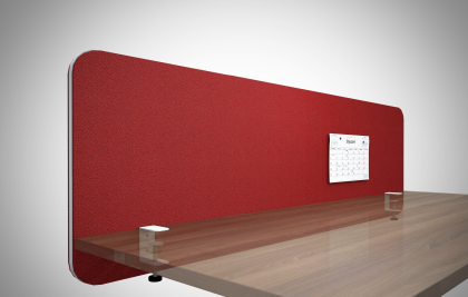 ścianki międzybiurkowe mocowane do blatu biurka tłumienie hałasu i ergonomia
